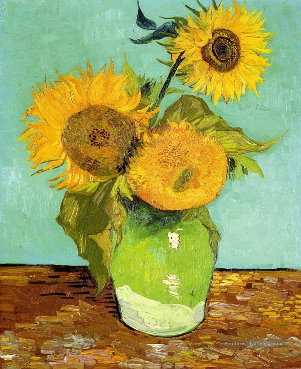 Tournesols Vincent van Gogh Peintures à l'huile